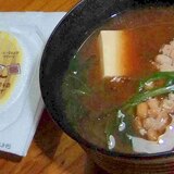 豆腐と三つ葉の納豆汁